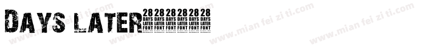 Days later字体转换